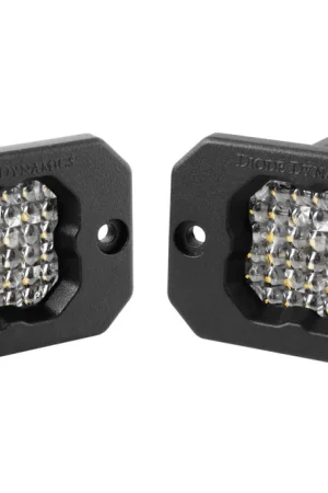 Diode Dynamics Stage Series C1 LED Pod Sport White Flood Flush Red Backlight Pair-DD6471P Reduced Price