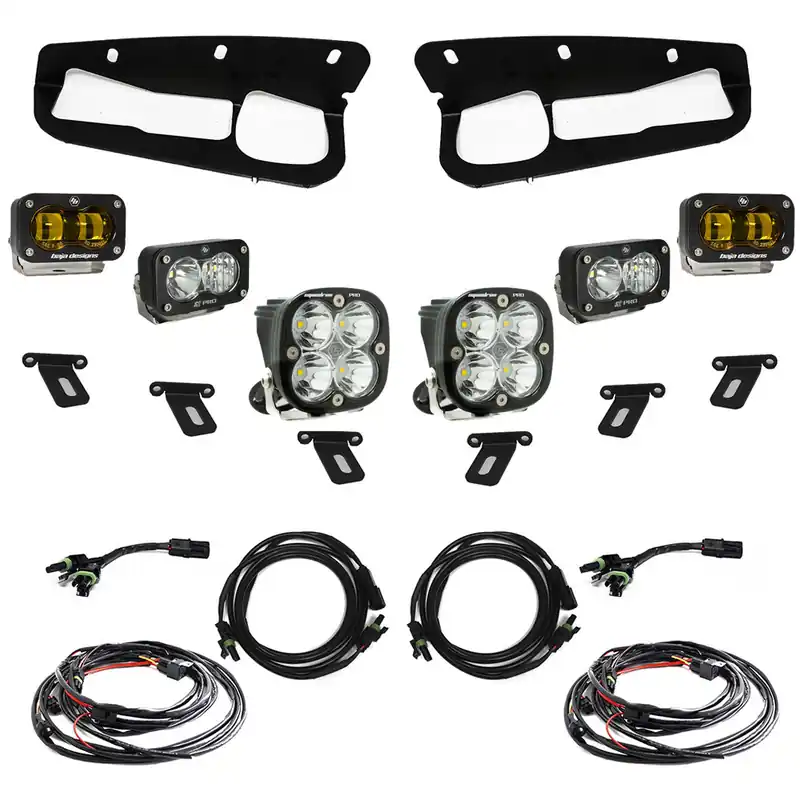 Baja Designs S2 SAE "Pro" Fog Pocket Light Kit, Toggle Harness (Amber S2 SAE): 21+ Bronco, Steel Bumper - 448179 Best Price