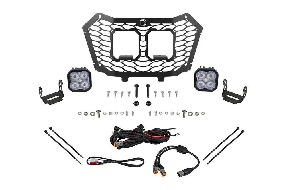 Discount Diode Dynamics Stage Series LED Grille Kit for 22-24 Honda Talon, Sport White Fog - DD7901