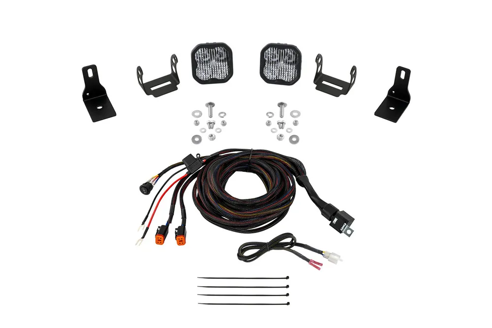 Best Choice Diode Dynamics Stage Series Ditch Light Kit for 22+ Ford Maverick, SS3 Pro White Combo - DD7764