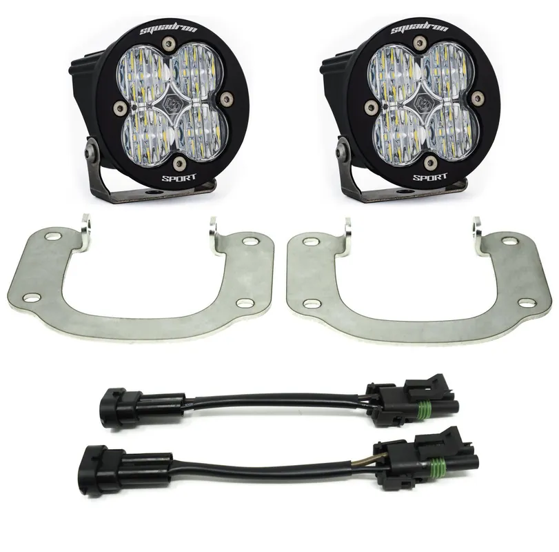 Baja Designs Squadron-R Sport Fog Pocket Light Kit, Wide Cornering: 16-19 Titan - 447501 Professional Grade