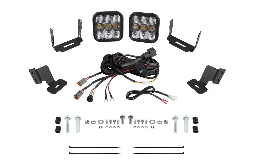 Reduced Price Diode Dynamics Stage Series Ditch Light Kit for 19-24 Honda Talon, SS5 Pro White Combo - DD7914