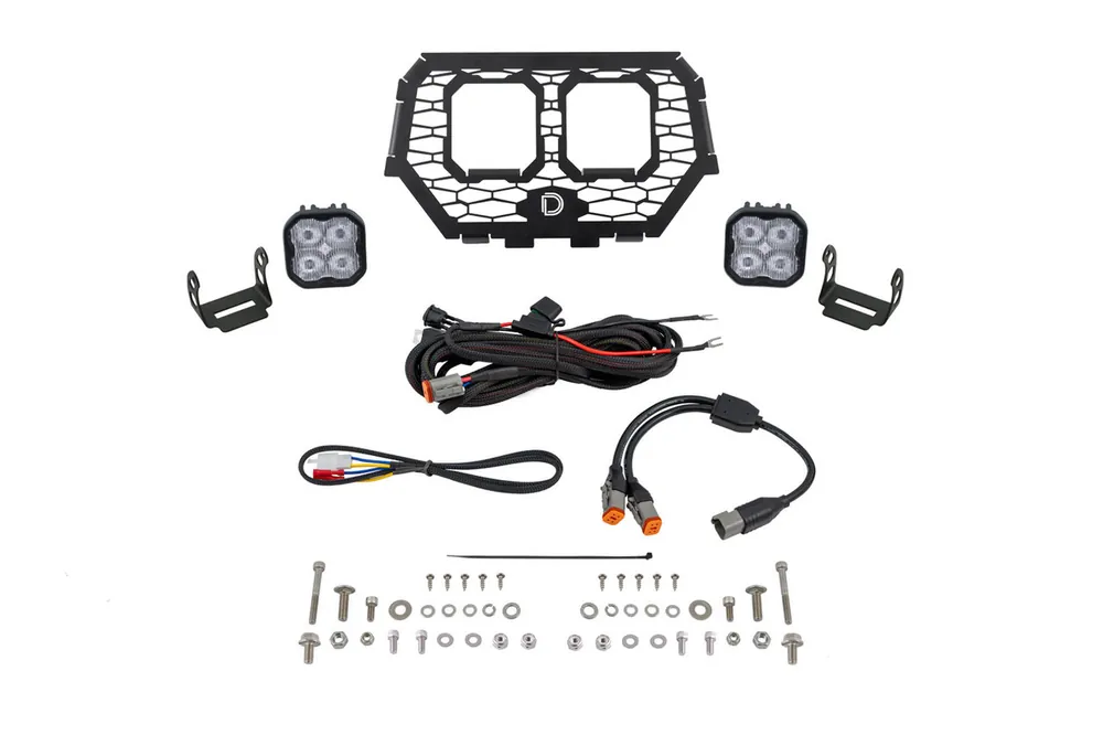 Limited Time Diode Dynamics Stage Series LED Grille Kit for 14-18 Polaris RZR XP, Pro White Fog - DD7861