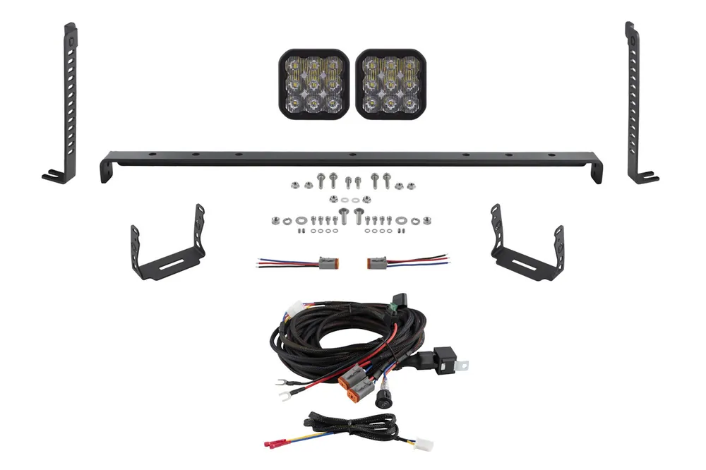 Popular Diode Dynamics SS5 Stealth Grille LED 2-Pod Kit: 14+ 4Runner (Pro White Driving) - DD7540