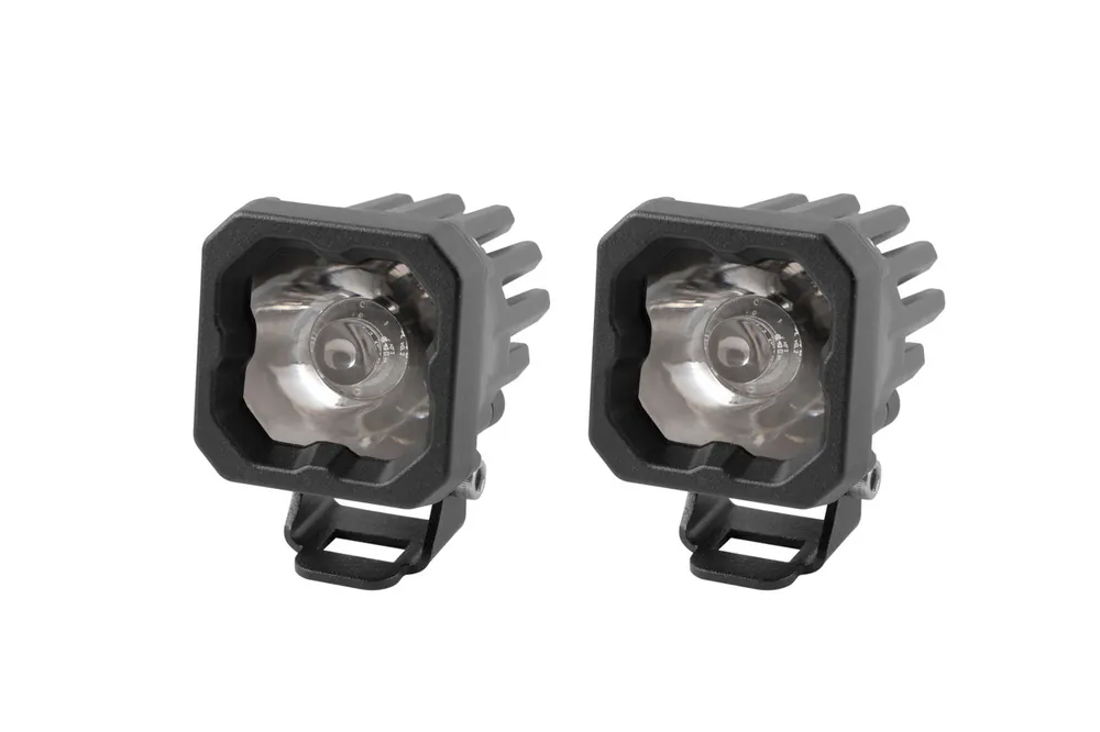 Diode Dynamics Stage Series C1 LED Pod Pro White Spot Standard Red Backlight Pair-DD6466P Discount