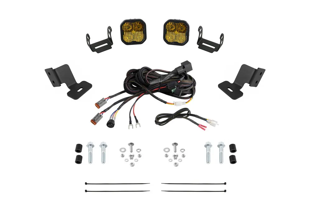 Mega Sale Diode Dynamics Stage Series Ditch Light Kit for 19-24 Honda Talon, SS3 Pro Yellow Combo - DD7911