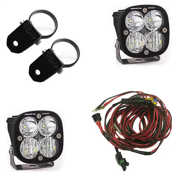 Markdown Baja Designs Polaris LED Light Pods 2 in. Harness A-Pillar Mounts Kit Squadron Sport - 557102