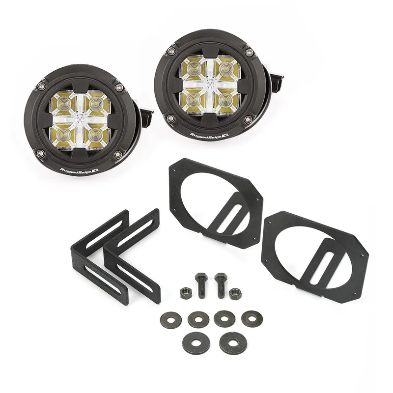 Best Choice Rugged Ridge Jeep Wrangler JK LED Light/Mount Kit - 11232.17