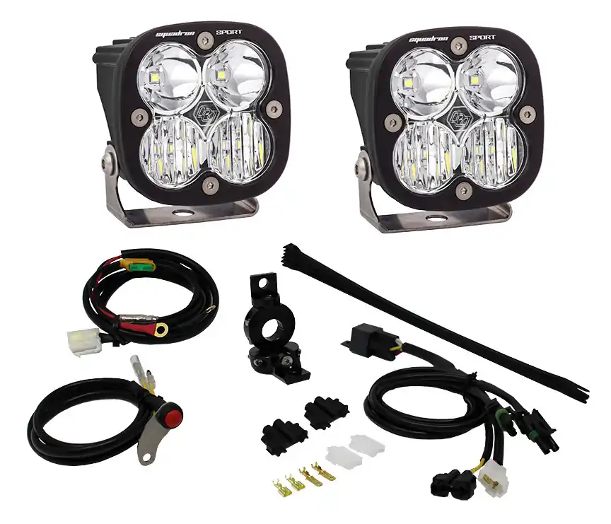Baja Designs Squadron Sport Adventure Bike LED Light Kit (1 in. Mount) - 557084 Popular