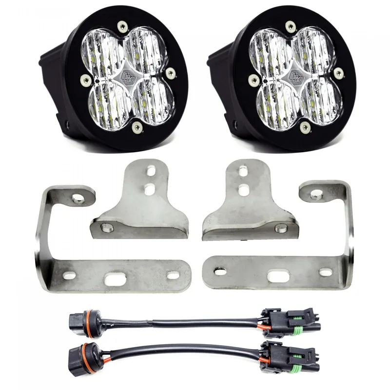 New Release Baja Designs Squadron-R SAE Fog Pocket Light Kit: Jeep JL/JT w/ OE Sport Bumper - 447622