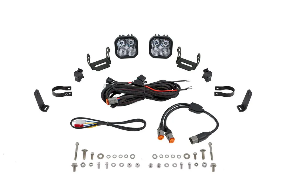 Diode Dynamics SS3 LED Bumper 1.75" Roll Bar Kit, Sport White Combo - DD7698 Hassle-Free Returns