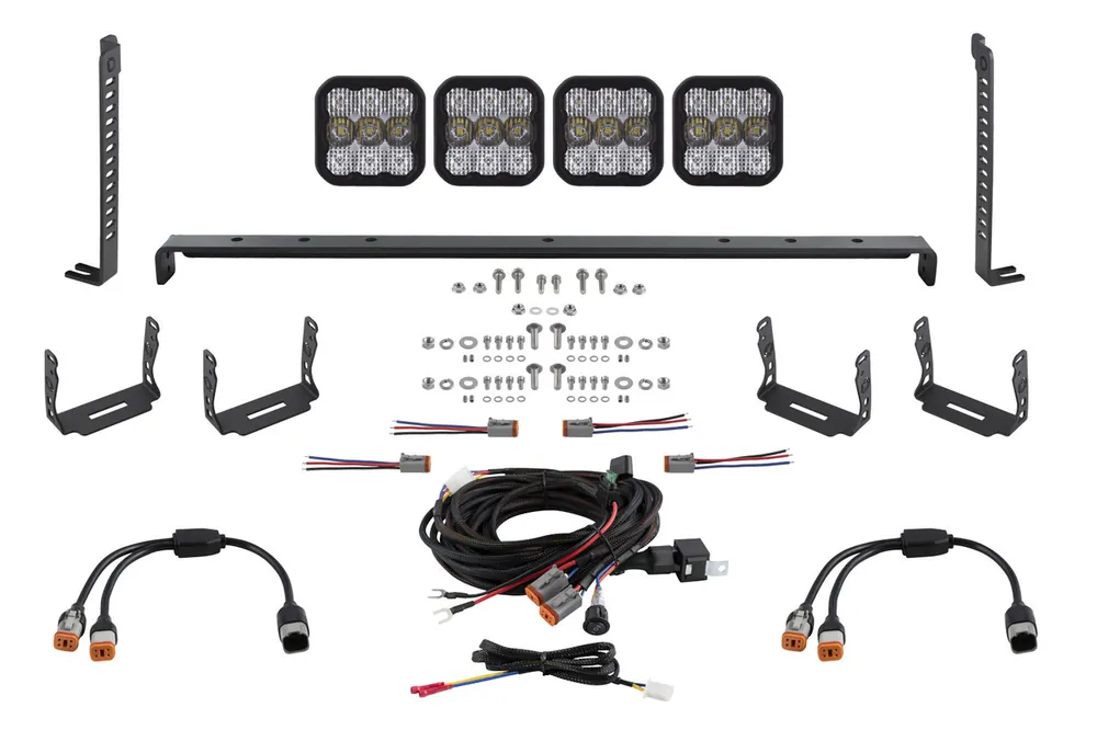 Save Now Diode Dynamics SS5 Stealth Grille LED 4-Pod Kit: 14+ 4Runner (Pro White Combo) - DD7544