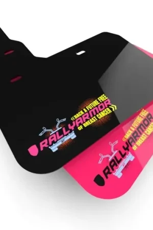 Budget Rally Armor 15-21 Subaru WRX & STI Sedan Pink Mud Flap BCE Logo