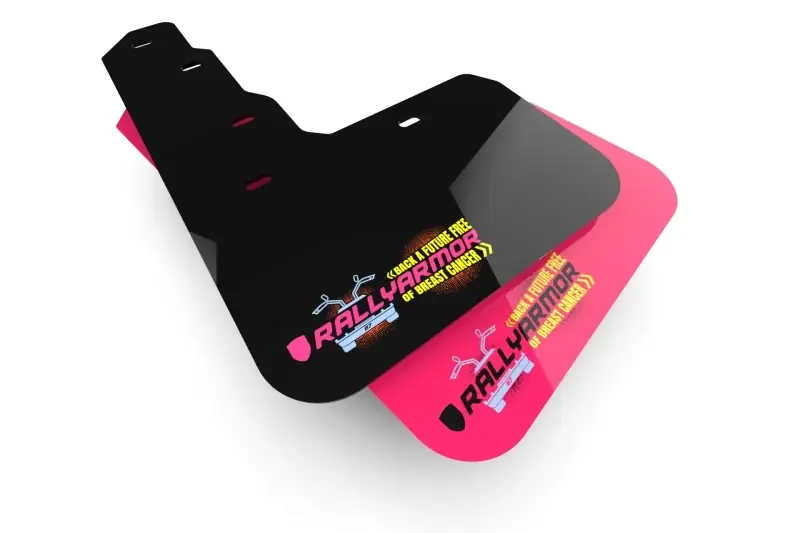 Budget Rally Armor 15-21 Subaru WRX & STI Sedan Pink Mud Flap BCE Logo
