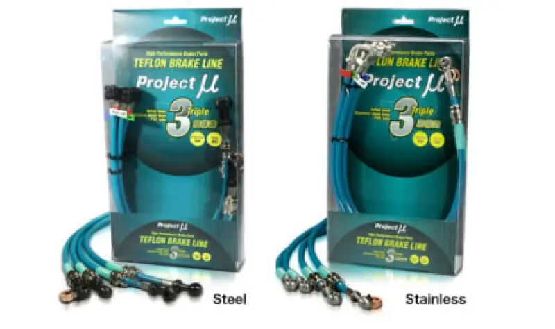 Place Order Project Mu Nissan Skyline HNR32 Stainless Steel Green Teflon Brake Lines (Special Order No Cancel)