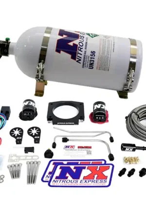 Mega Sale Nitrous Express LS Single Entry 90mm Plate Hardline System (50-400hp) w/10lb Bottle