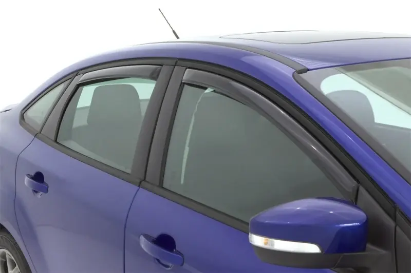 AVS 12-18 Ford Focus Ventvisor In-Channel Front & Rear Window Deflectors 4pc - Smoke Genuine