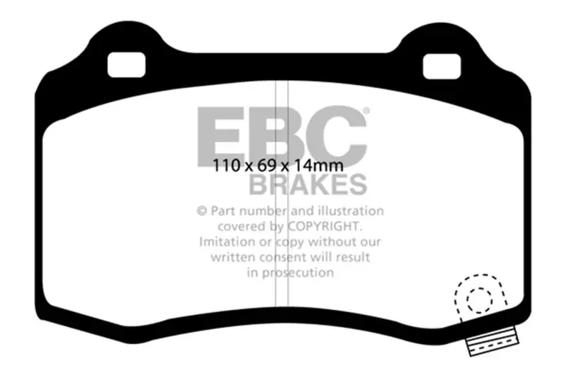 Cheap EBC 15+ Cadillac CTS 3.6 Twin Turbo Ultimax2 Rear Brake Pads