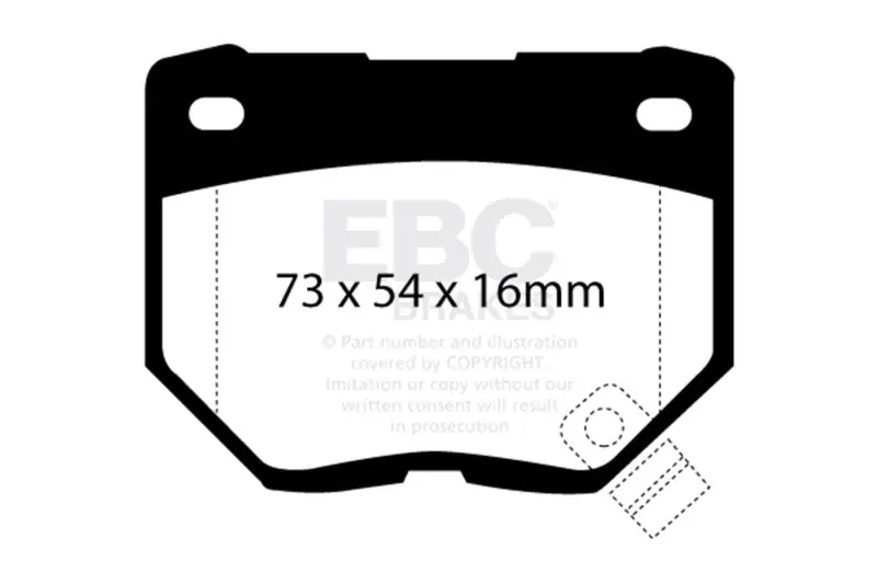 EBC 89-95 Nissan Skyline (R32) 2.6 Twin Turbo GT-R Ultimax2 Rear Brake Pads Get Yours
