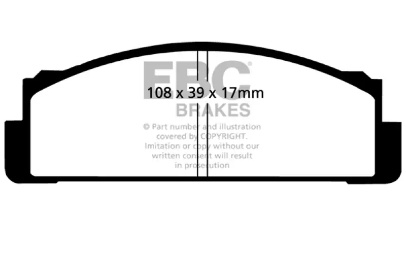 EBC 68-83 Fiat 124 1.6 Greenstuff Front Brake Pads Markdown