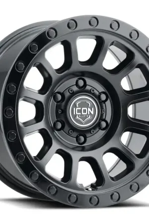 Budget ICON Hulse 18x9 6x135 6mm Offset 5.25in BS Double Black