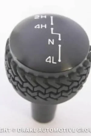 Authentic DV8 Offroad 2007-2018 Jeep JK 4WD Shift Knob Black Finish