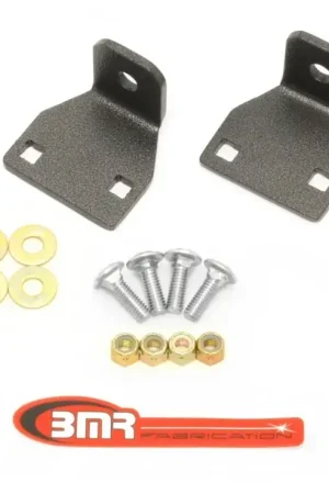 BMR 10-11 5th Gen Camaro Rear Lower Control Arm End Link Mounting Brace - Black Hammertone Low Price