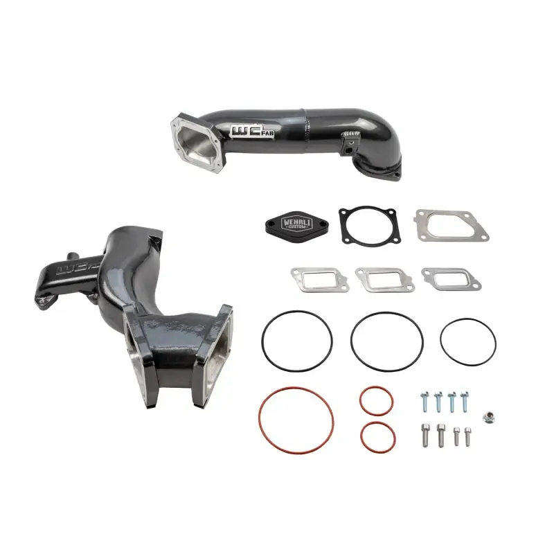 Latest Wehrli 11-16 Chevrolet 6.6L LML Duramax High Flow Y-Bridge Kit - Candy Red