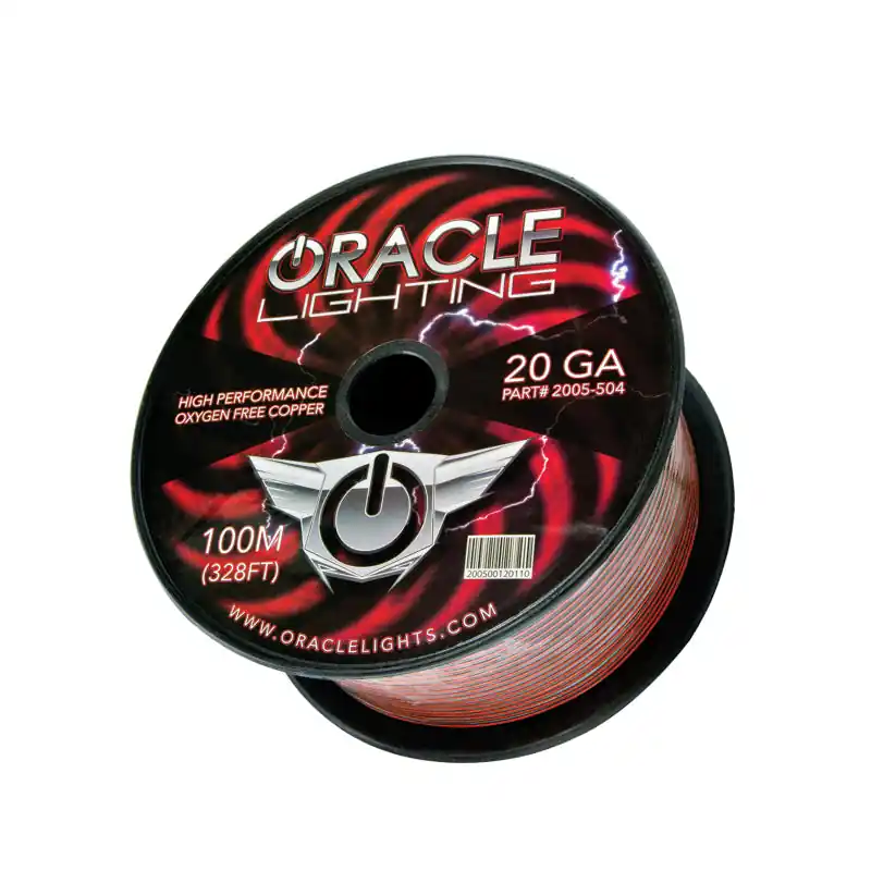 Same Day Shipping Oracle AWG 2 Conductor LED Installation Wire 100M (328ft) Spool - Single Color