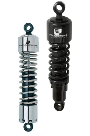 Progressive Harley 412 Series Shocks 13.5in - Black Brand New