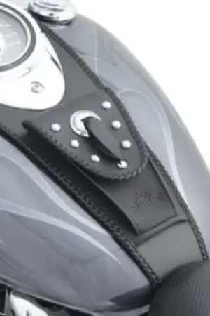 Mustang 99-21 Yamaha V-Star 1100 Custom Cruiser Tank Bib w/Studs - Black Direct From Factory