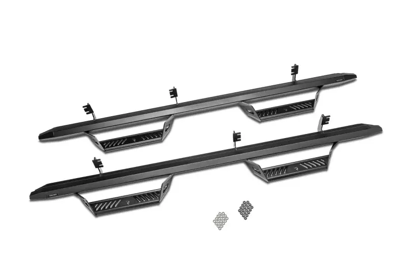 Hassle-Free Returns N-Fab Predator Pro Step System 16-17 Nissan Titan/Titan XD Crew Cab - Tex. Black