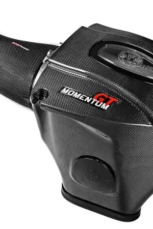 AFE Momentum GT Black Series Cold Air Intake with Pro DRY S Filter; Carbon Fiber Money Back Guarantee