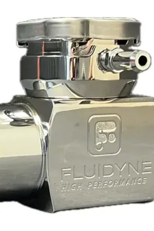 FLUIDYNE High Performance Billet Remote Radiator Filler Neck; Chrome Plated; 1.50-Inch Popular