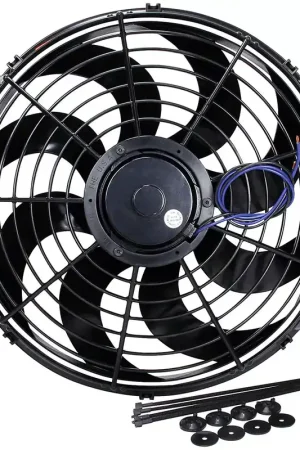 While Supplies Last Allstar Performance Curved Blade Electric Fan; 16-Inch
