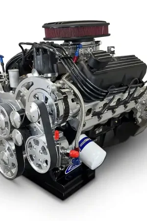 BluePrint Engines Standard Edition Builder Series Small Block Ford 302 C.I. 370 HP Carbureted Crate Engine and TKX Manual Transmission with Polished Pulley Kit Free Returns