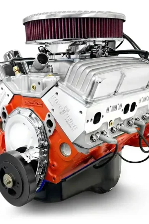 Direct From Manufacturer BluePrint Engines Small Block Chevy 383 C.I. 436 HP Deluxe Dressed Fuel Injected Low Profile Crate Engine