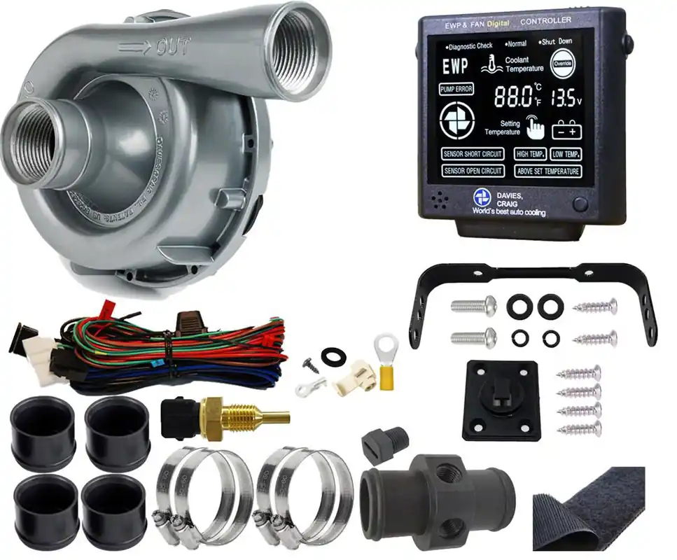 EWP150 Alloy Remote Electric Water Pump and Controller Combo Kit; 12-Volt Exclusive