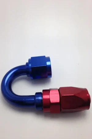 Fragola -16AN Fem x -12AN Hose 180 Degree Reducing Hose End - Blue/Red Buy Direct
