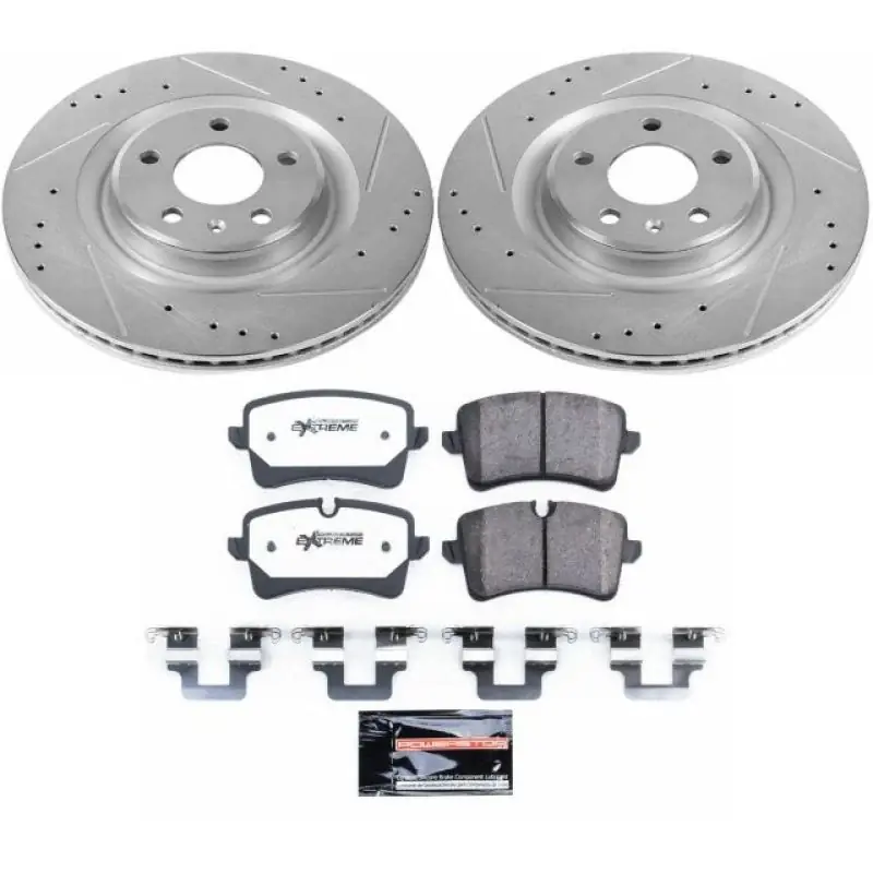 Best Choice Power Stop 2012 Audi A7 Quattro Rear Z26 Street Warrior Brake Kit — PMD Premier Motoring Development