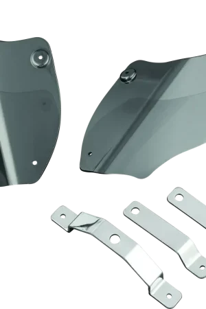 Kuryakyn Saddle Shields Heat Deflectors 00-17 Softail Smoke Special Discount