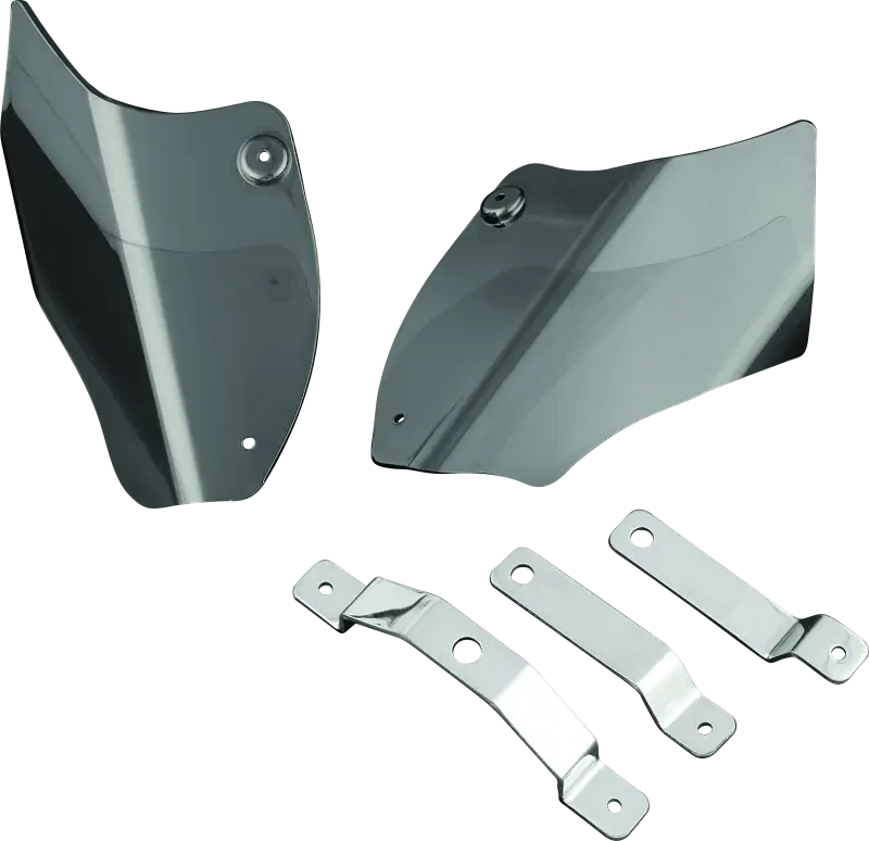 Kuryakyn Saddle Shields Heat Deflectors 00-17 Softail Smoke Special Discount