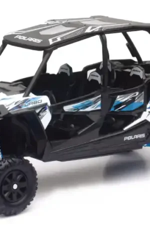 Professional Grade New Ray Toys Polaris RZR XP4 Turbo EPS (Matte White Lightning)/ Scale - 1:18