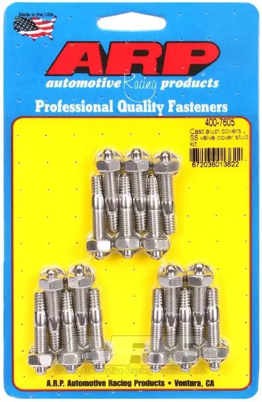 ARP Cast Aluminum Covers SS Valve Cover Stud Kit — PMD Premier Motoring Development Free Shipping