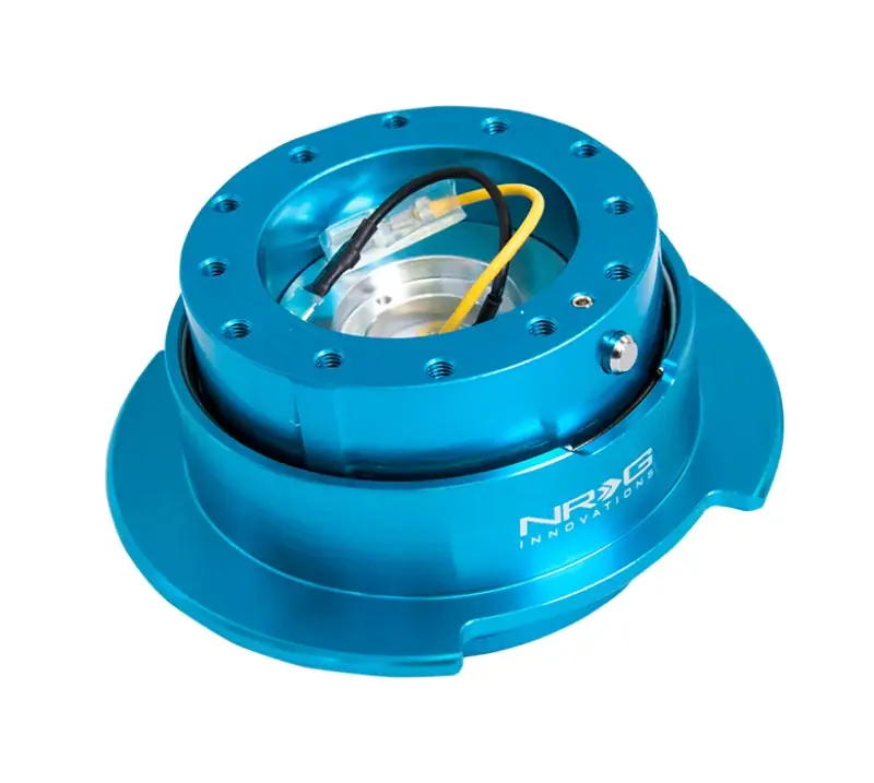 Hot Picks NRG Quick Release Kit Gen 2.5 - New Blue Body / Titanium Chrome Ring — PMD Premier Motoring Development