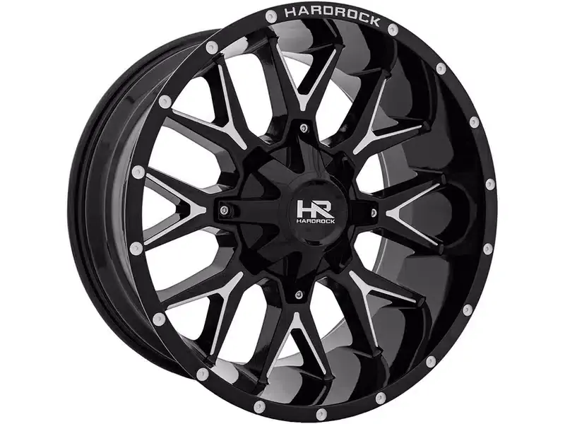 Hardrock Milled Gloss Black Affliction Wheel H700-209078000GBM | RealTruck Special Discount