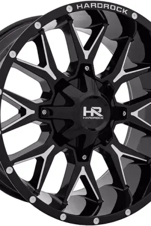 Hardrock Milled Gloss Black Affliction Wheel H700-209097018GBM | RealTruck Buy Online