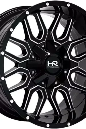 Exclusive Offer Hardrock Milled Gloss Black Commander Wheel H709-201297151GBM | RealTruck