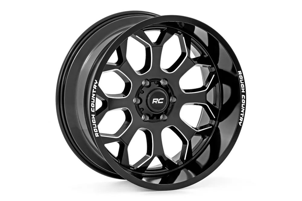 Don’t Miss Out Rough Country 96 Series Wheel, One-Piece, Gloss Black, 20x10 - 96201006