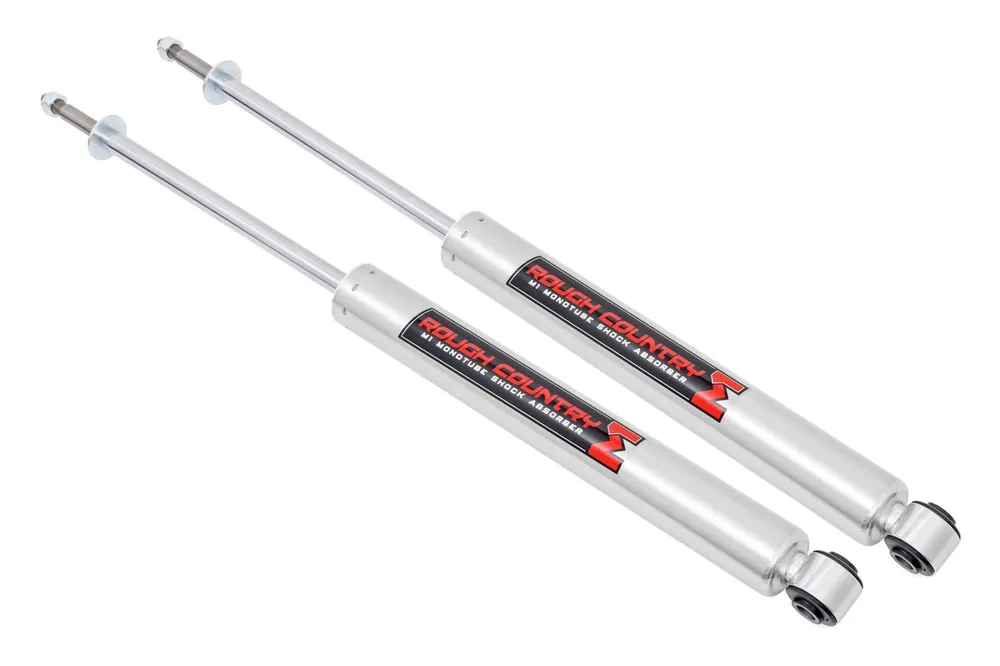 Rough Country M1 Monotube Rear Shocks - 0-2 Inch - Toyota Tacoma 2WD/4WD (2005-2023) - 770761_N Direct From Factory